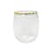 6 Packs: 8 ct. (48 total) Gold Rim Stemless Wine Glasses by Celebrate It™